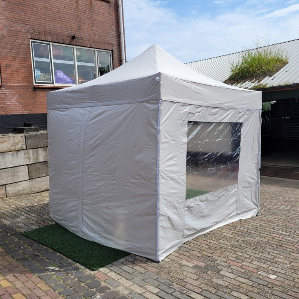 Partytent easy up 3x6m - Lichtgrijs