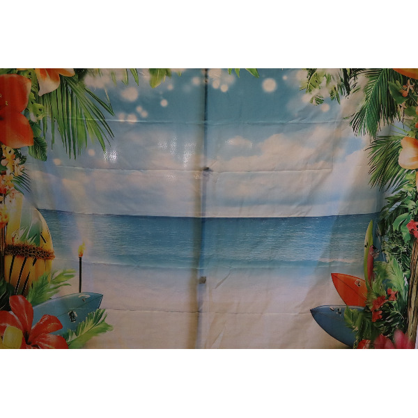 Photobooth achtergrond - Beach flower