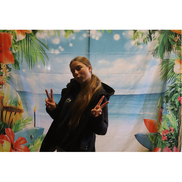 Photobooth achtergrond - Beach flower