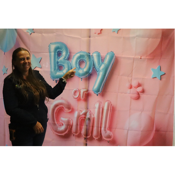 Photobooth achtergrond - Boy or Girl