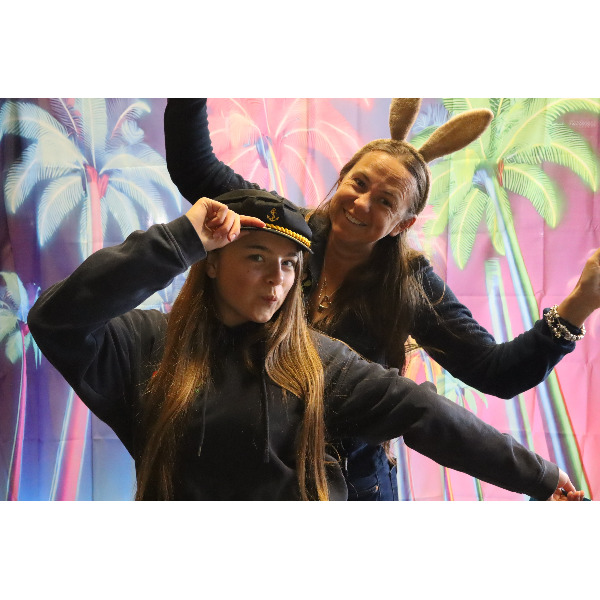 Photobooth achtergrond - Neon palmboom