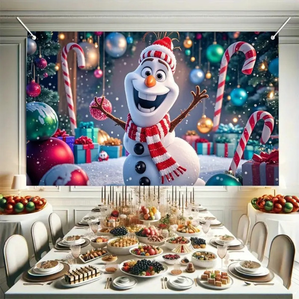 Photobooth achtergrond - Sneeuwpop