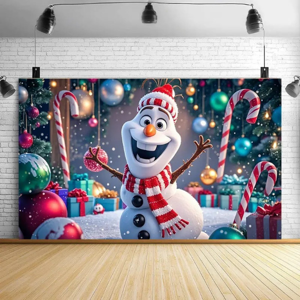 Photobooth achtergrond - Sneeuwpop