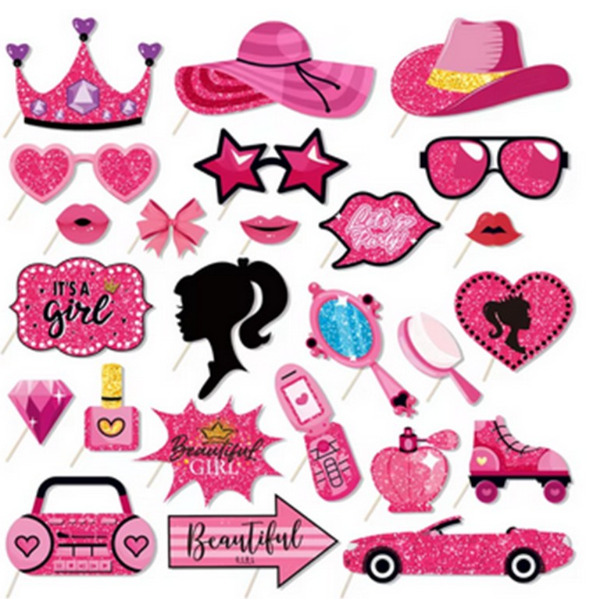 Props tbv photobooth - Pink