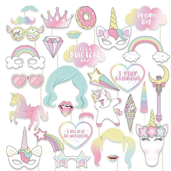 Props tbv photobooth - Unicorn