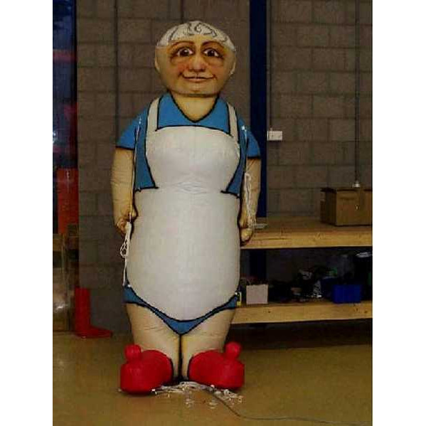 Jarige vrouw schort 2.5m