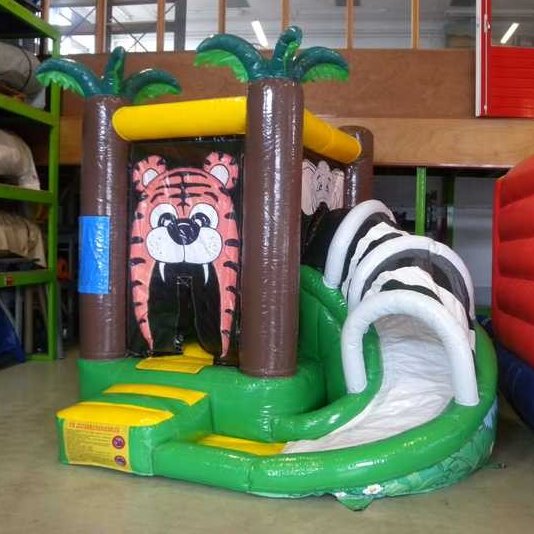 Springkussen Mini tijger met slide 