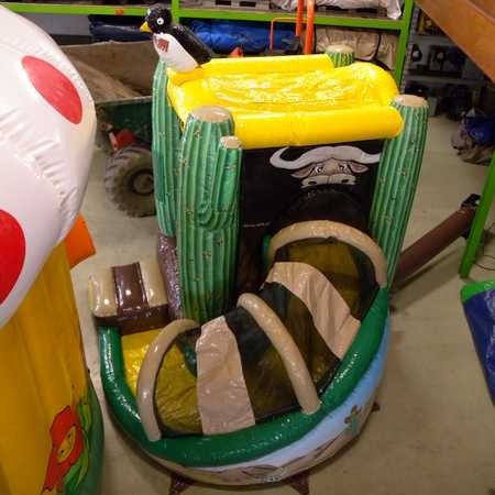 Springkussen Mini cowboy met slide