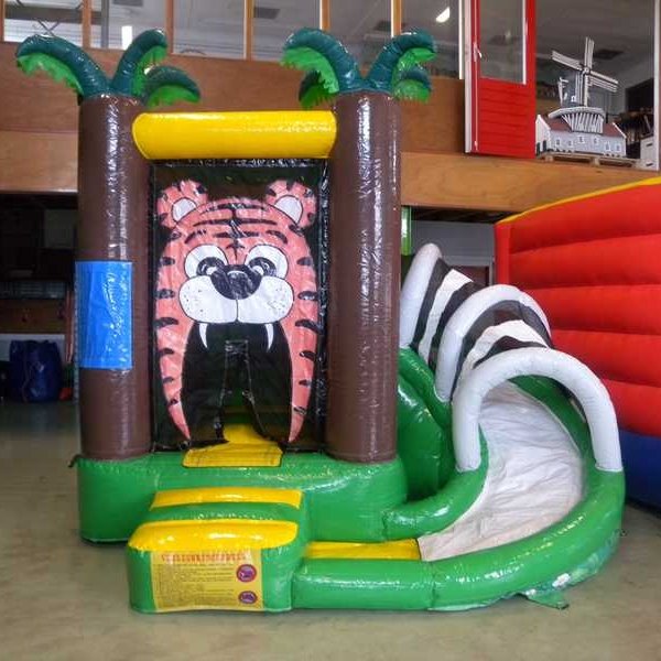 Springkussen Mini tijger met slide 