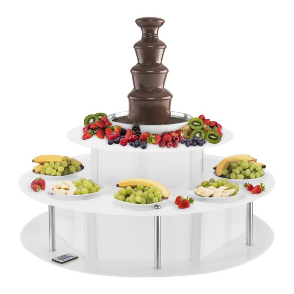 Chocoladefontein met verlichte tafel (ledtafel)