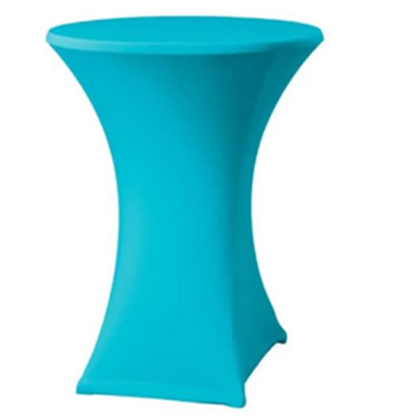 Statafel met Statafelrok - Aquablauw