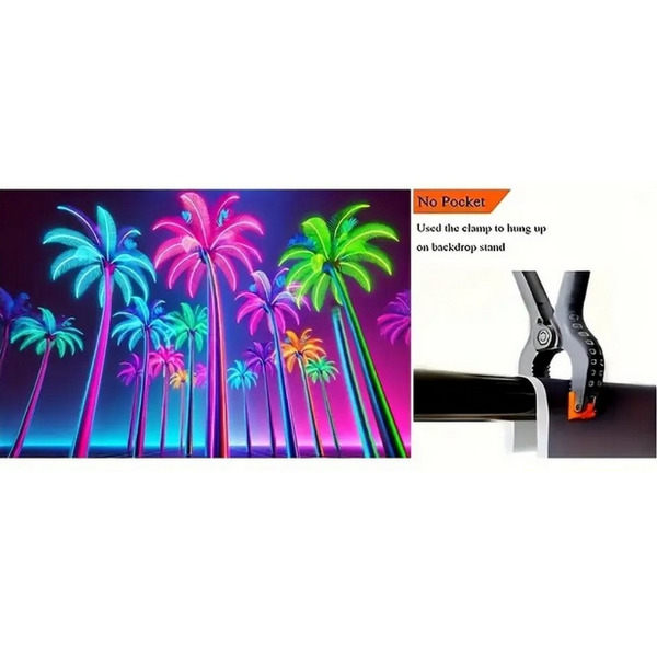 Photobooth achtergrond - Neon palmboom