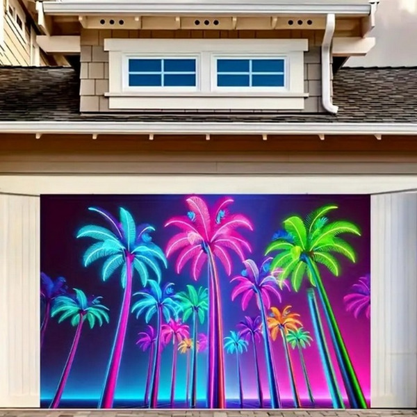 Photobooth achtergrond - Neon palmboom